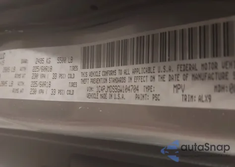 2016 Jeep Cherokee Limited from USA, damaged, VIN 1C4PJMDS9GW104704